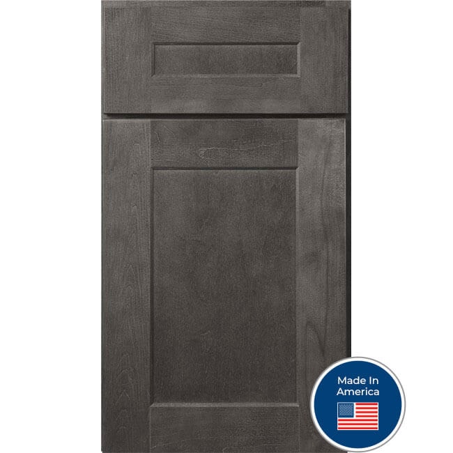 Bowery Gray shaker cabinet door