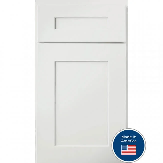 Bowery White shaker cabinet door