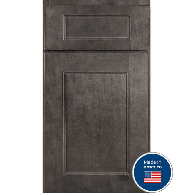Broadway Gray raised panel cabinet door