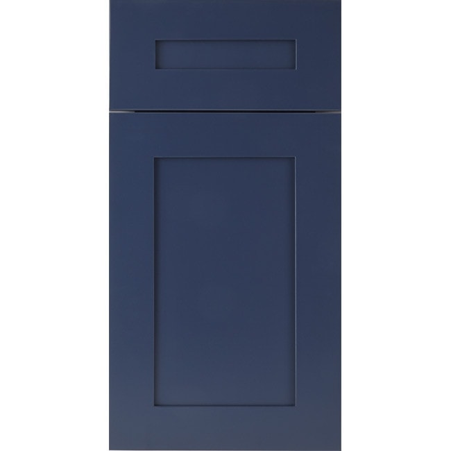 Imperial Blue shaker cabinet door