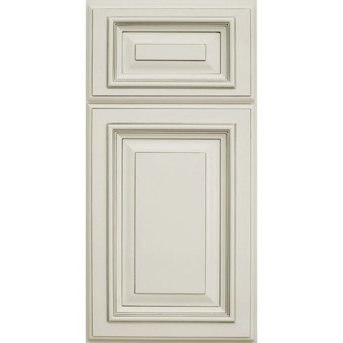 Pearl white shaker cabinet door