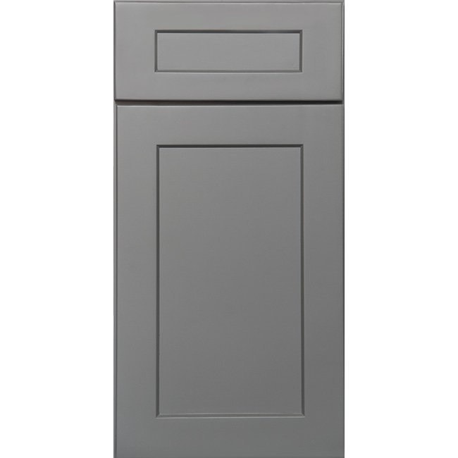 Light gray shaker cabinet door